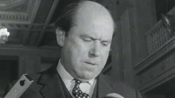 Roy Bradford, the Unionist Party Chief Whip on 26 February, 1969.