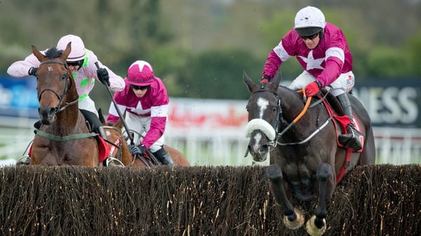 Paul Carberry jumps the last as Don Cossack romped to Gold Cup success in Punchestown
