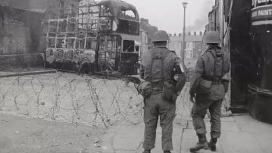 British Army Troops in Ardoyne, Belfast, on 17 August, 1969.