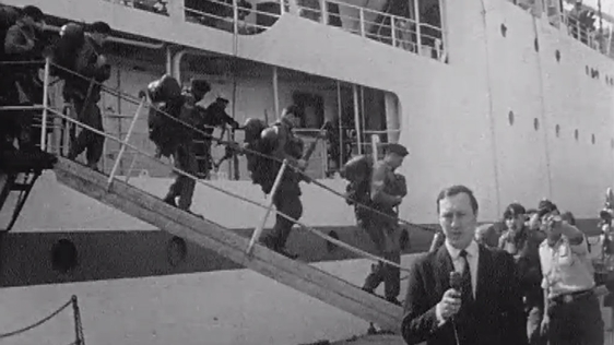 Tom McCaughren reports on the arrival of British Troops in Derry on 18 August 1969.