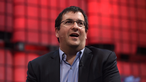 Dave Goldberg speaks on the centre stage at Dublin Web Summit last year