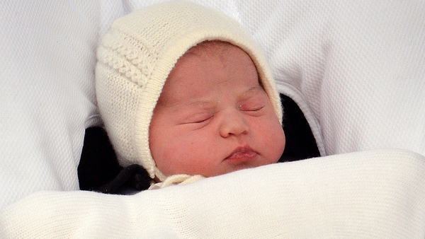 The newborn princess is fourth in line to the throne