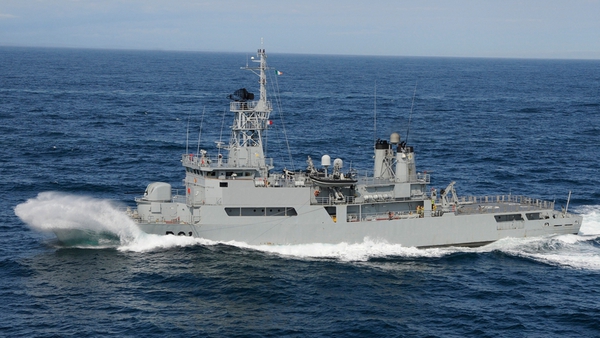 LÉ Eithne is continuing to carry out a sea surface search this afternoon off the Mayo Coast