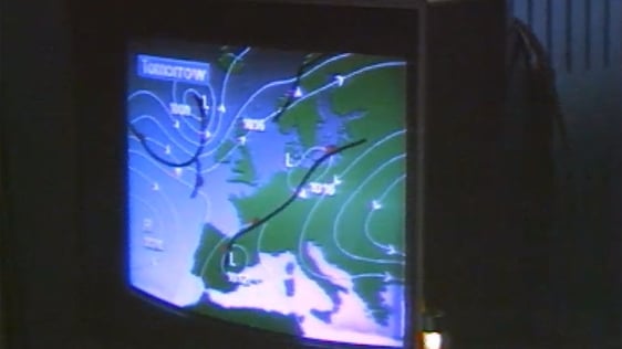 RTÉ studio for weather forecasts introduced in 1988