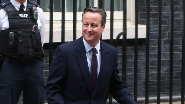 David Cameron is all smiles as his Conservative Party secures a parliamentary majority