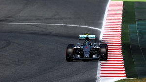 Nico Rosberg has taken his first pole of the season