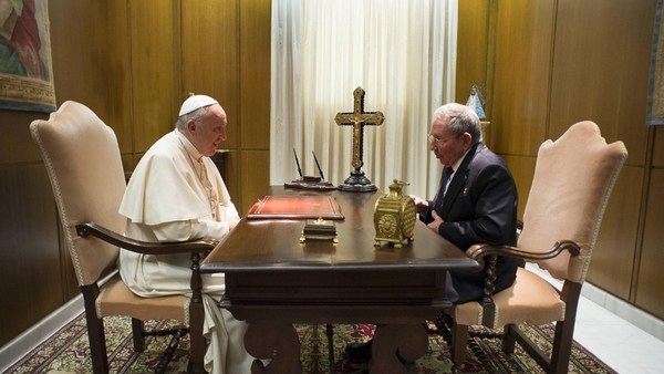 The Vatican said the meeting was strictly private and not a state visit
