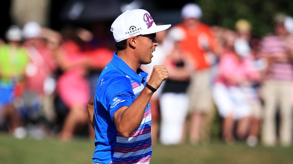 Rickie Fowler took victory in a sudden-death play-off