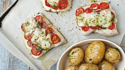 Neven Maguire's Hake with Tomatoes and Mozzarella