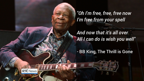 B.B. King, who passed away in 2015 aged 89