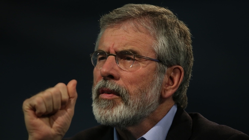 Gerry Adams said the IRA left the stage in 2005 and was not involved in the killing