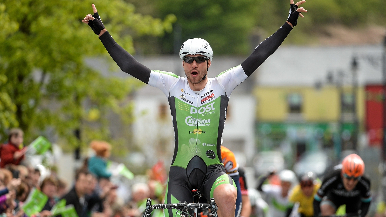 Aidis Kruopis first home in Rás Stage 4 sprint