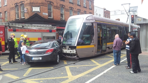 Figures show 14 collisions have occurred between vehicles and Luas trams so far this year