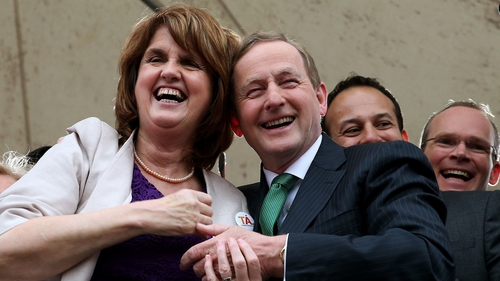 Tánaiste Joan Burton says the timing of the election is up to the Taoiseach