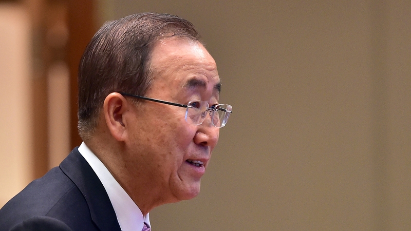 Ban Ki-moon was awarded the Tipperary International Peace Award yesterday