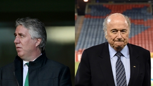 John Delaney has been highly critical of Sepp Blatter