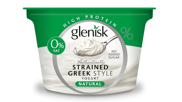 Glenisk Authentically Strained Greek Yogurt Natural 150g tub, €1.29