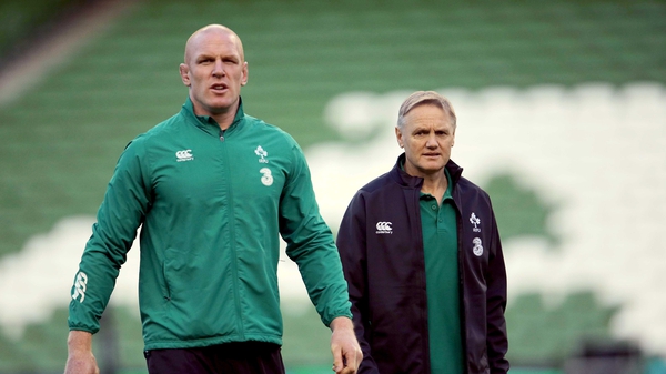 Paul O'Connell and Joe Schmidt before Ireland's game against Australia last November