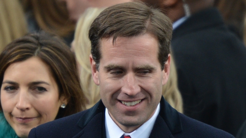 Beau Biden pictured in January 2013 is survived by his wife and two daughters