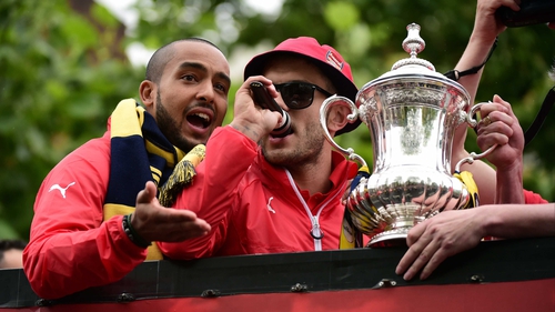 Jack Wilshere in trouble for antics during bus top victory parade