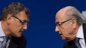 FIFA secretary general Jerome Valcke and president Sepp Blatter
