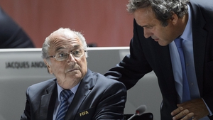 Michel Platini (right) is thought to be the front-runner to succeed Sepp Blatter