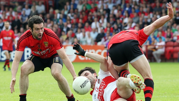 Derry and Down meet for the right to face Armagh or Donegal in the Ulster semi-final