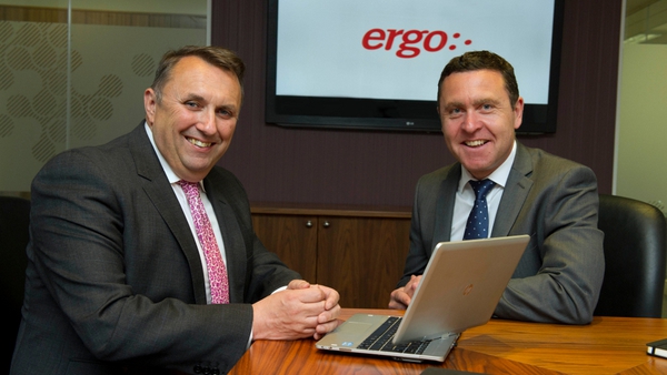 Ergo CEO John Purdy with former iSite CEO Dave Muldoon