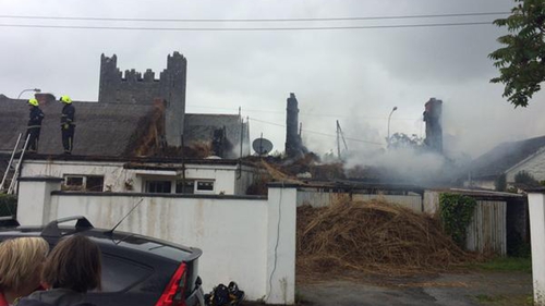 Firefighters remain at the scene (Pic: Cllr Emmett O'Brien)