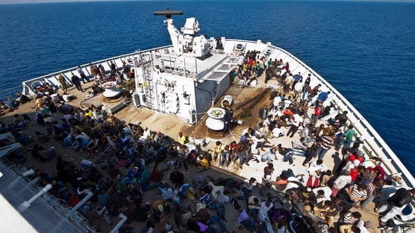 The HMS Bulwark has rescued nearly 3,000 migrants in the Mediterranean