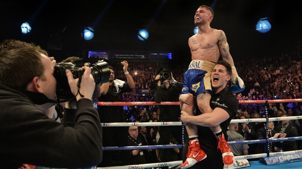 Carl Frampton after defeating Chris Avalos in February