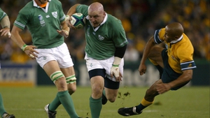 Keith Wood against Australia during the 2003 World Cup