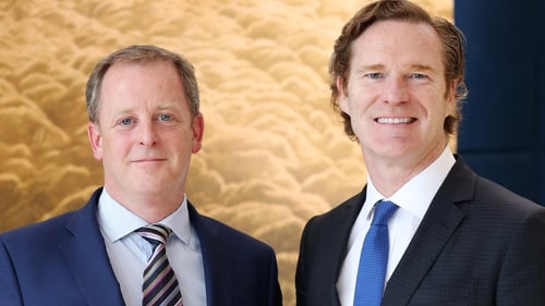 Cairn Homes' co-founders Michael Stanley (L) and Alan McIntosh (R)