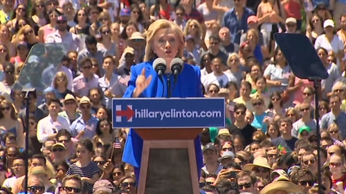 Former secretary of state Hillary Clinton is seeking the Democratic presidential candidacy
