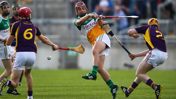 Offaly led by a point at the break but Wexford pulled away in the second period