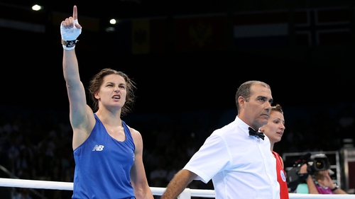 Katie Taylor gets the decision in a close fight against her Azerbaijan opponent