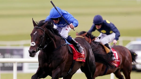 William Buick onboard Jack Hobbs comes home to win at the Curragh
