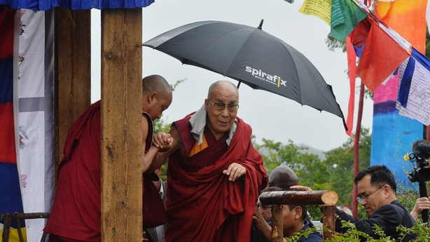 The Dalai Lama stresses the importance of moral education to Glastonbury crowds 000ac856-614