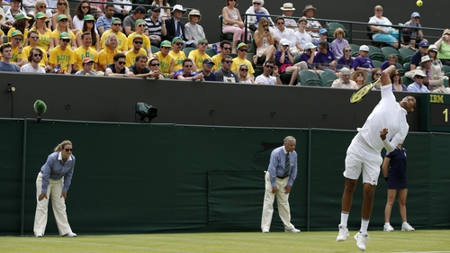 Kyrgios tore through the first set in 17 minutes