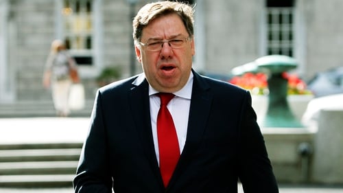 Brian Cowen is seen this morning outside Leinster House