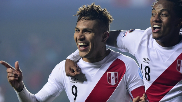 Guerrero struck late on to move alongside Chile's Eduardo Vargas on four goals for the tournament