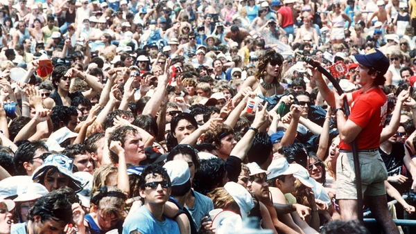 The fans at Philadelphia's JFK Stadium