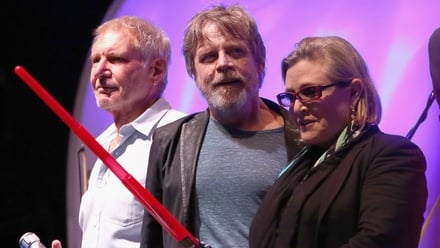 Harrison Ford, Mark Hamill and Carrie Fisher