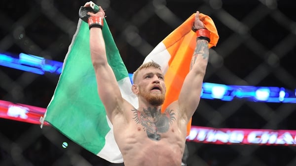 Conor McGregor won the UFC interim featherweight title with a second round stoppage
