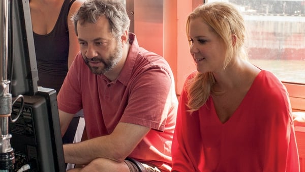 Apatow and Schumer - In Dublin on August 14, the day their new film Trainwreck opens