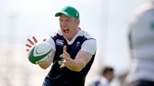 Paul O'Connell in Rugby World Cup training with the Ireland squad. Ireland's first match is against Canada on 18 September at Millennium Stadium, Cardiff