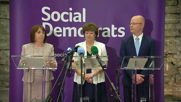 Róisín Shortall, Catherine Murphy and Stephen Donnelly share the leadership of the Social Democrats