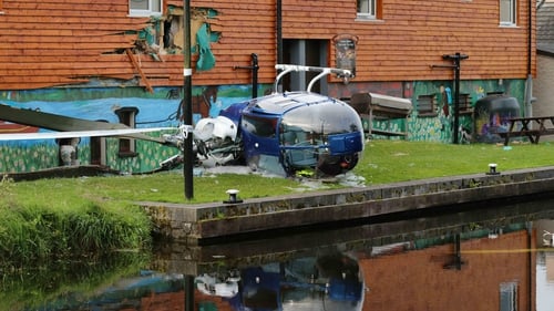 It is understood the small aircraft came down and struck the function room of the Rustic Inn Bar