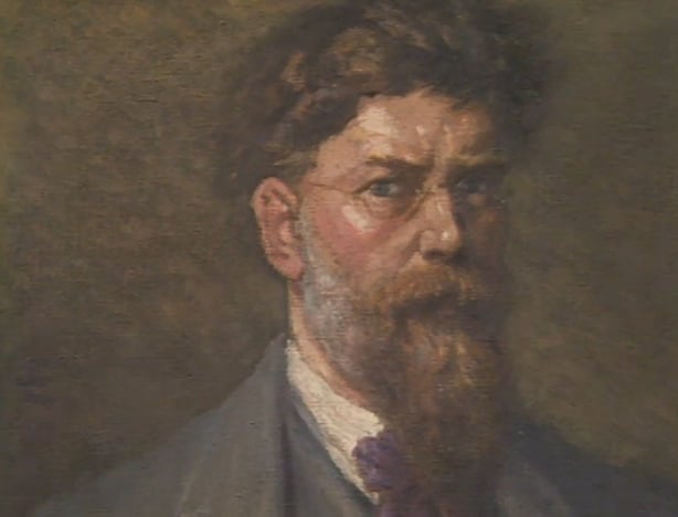 George Russell self portrait