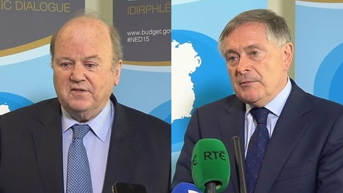 Speaking at the National Economic Dialogue forum in Dublin Castle, both ministers said there was significant space to take on-board tax reduction and spending measures